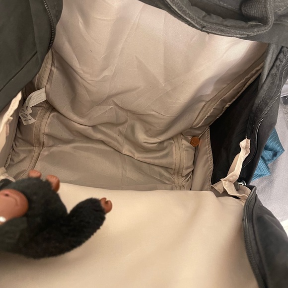 Kipling Sanaa Rolling Backpack Retractable Handle Black Monkey Keychain - Picture 7 of 12